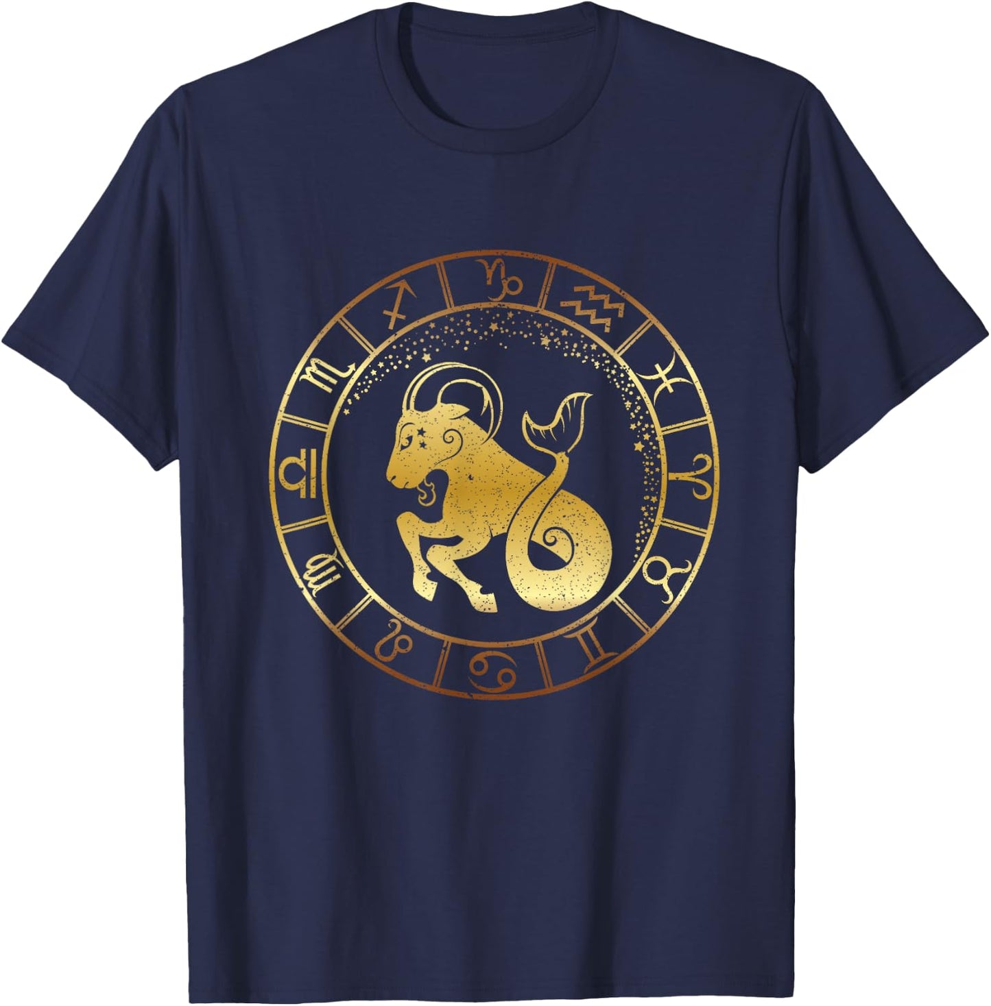 Star Sticks Capricorn T-Shirt - T-Shirt | Navy