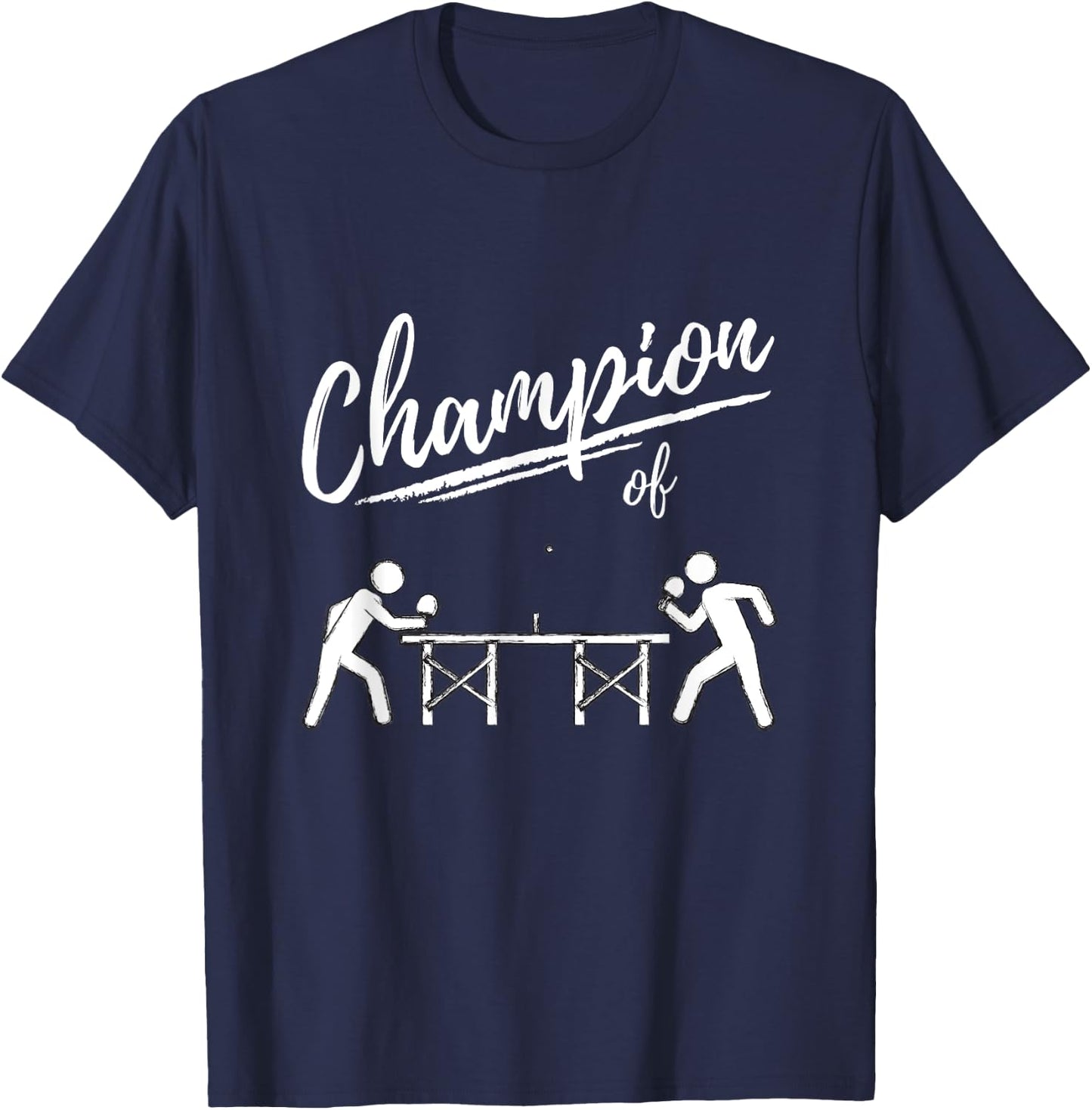 Champion of table tennis - table tennis player and ping pong T-Shirt - T-Shirt | Navy