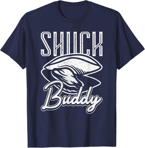 Shuck Buddy Oysters T-Shirt - T-Shirt | Navy