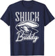 Shuck Buddy Oysters T-Shirt - T-Shirt | Navy