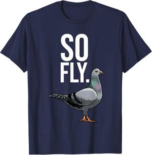 Cool Pigeon Women Breeder Birdwatching Pigeon Racing T-Shirt - T-Shirt | Navy