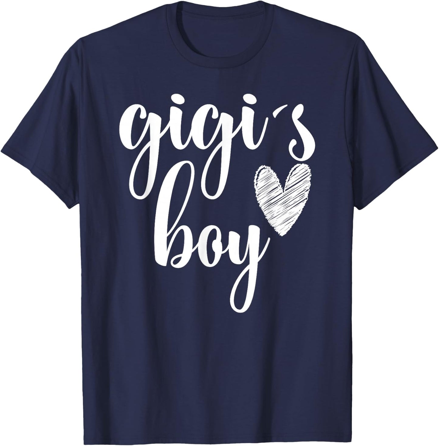 Funny Matching Gigi Boy for Grandma Whit Boy - Mother's Day T-Shirt - T-Shirt | Navy