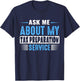 ASK ME ABOUT MY TAX PREPARATION SERVICE (Blue Text Version) T-Shirt - T-Shirt | Navy