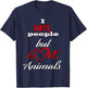 I hate people but love animals dog cat animals animal friend Women Kids T-Shirt - T-Shirt | Navy