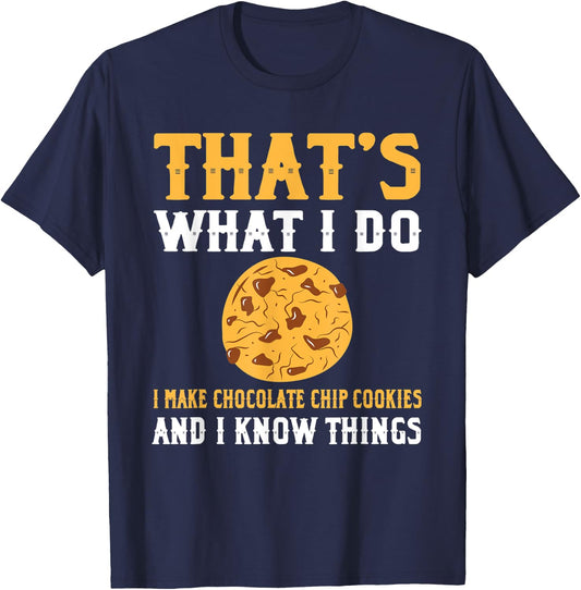 Cool Chocolate Chip Cookies Apparel Christmas Cookie T-Shirt - T-Shirt | Navy