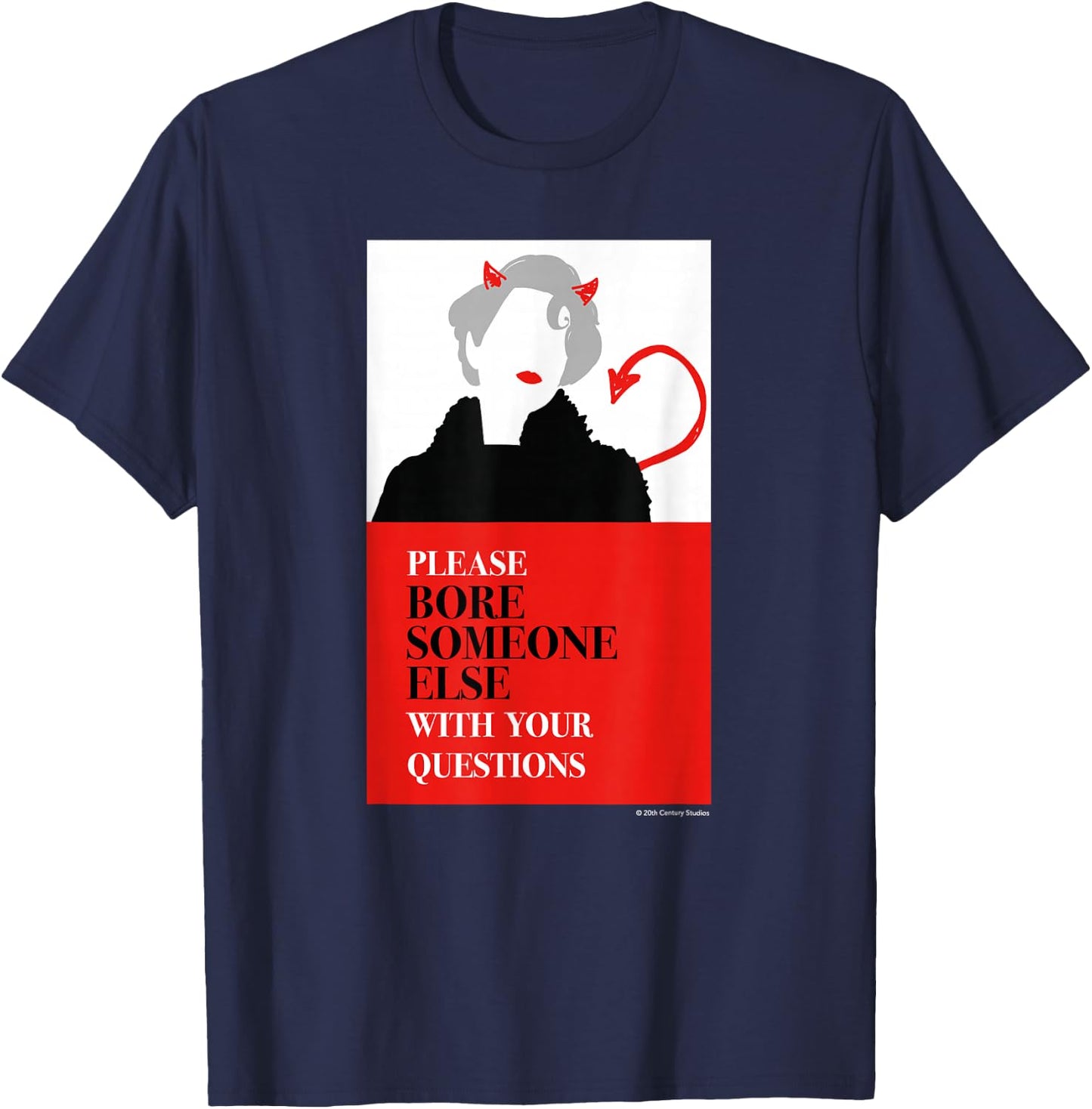 The Devil Wears Prada Miranda Priestly Quote T-Shirt - T-Shirt | Navy