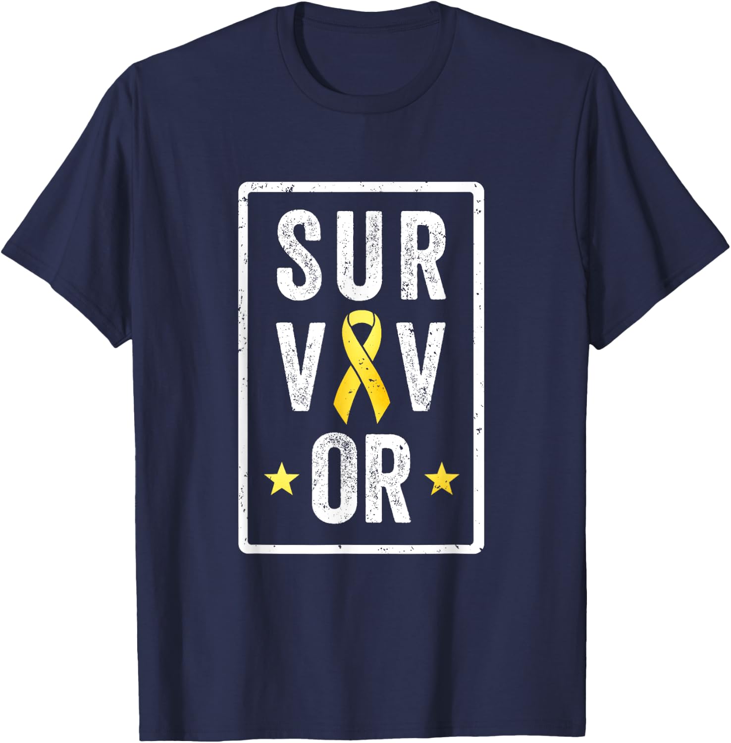 Childhood Cancer Survivor - Pediatrics Kids Awareness T-Shirt - T-Shirt | Navy