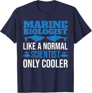 Like A Normal Scientist Only Cooler Future Marine Biologist T-Shirt - T-Shirt | Navy
