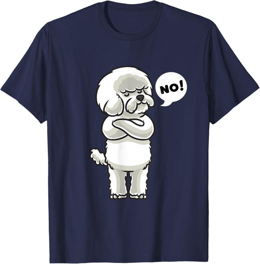 Sturer Bichon Frise T-Shirt - T-Shirt | Navy