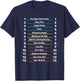 Track Your Long Natural Hair Length Check T-Shirt - T-Shirt | Navy