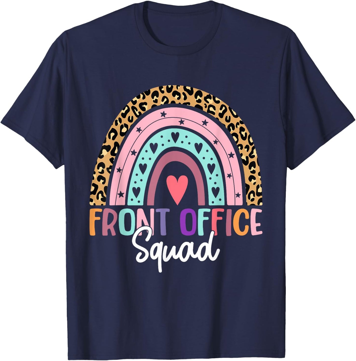 Front Office Squad Administrative Assistant School Secretary T-Shirt - T-Shirt | Navy