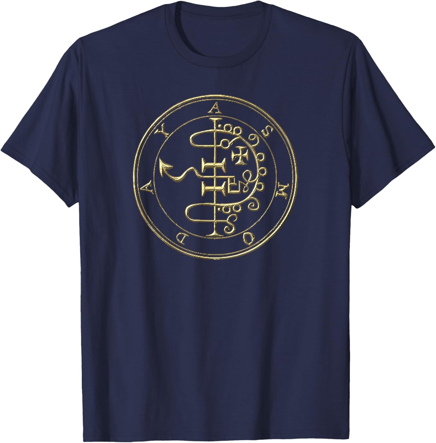 Asmodai Asmodeus Sigil King Solomon 72 Demon Goetia T-Shirt - T-Shirt | Navy