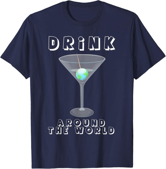 Drink Around the World T-Shirt - T-Shirt | Navy