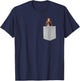 Bassett Hound Dog In Your Pocket T-Shirt - T-Shirt | Navy