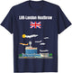 London Heathrow airport LHR airport nerd London souvenir T-Shirt - T-Shirt | Navy