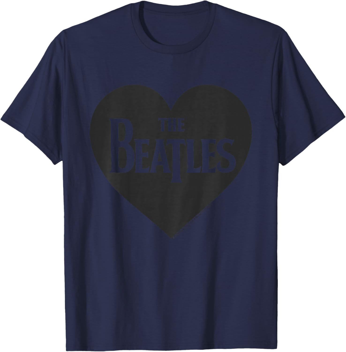 The Beatles - Love Heart T-Shirt - T-Shirt | Navy