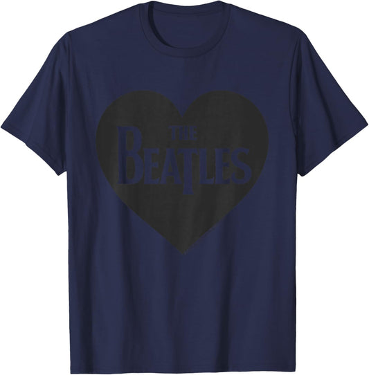 The Beatles - Love Heart T-Shirt - T-Shirt | Navy