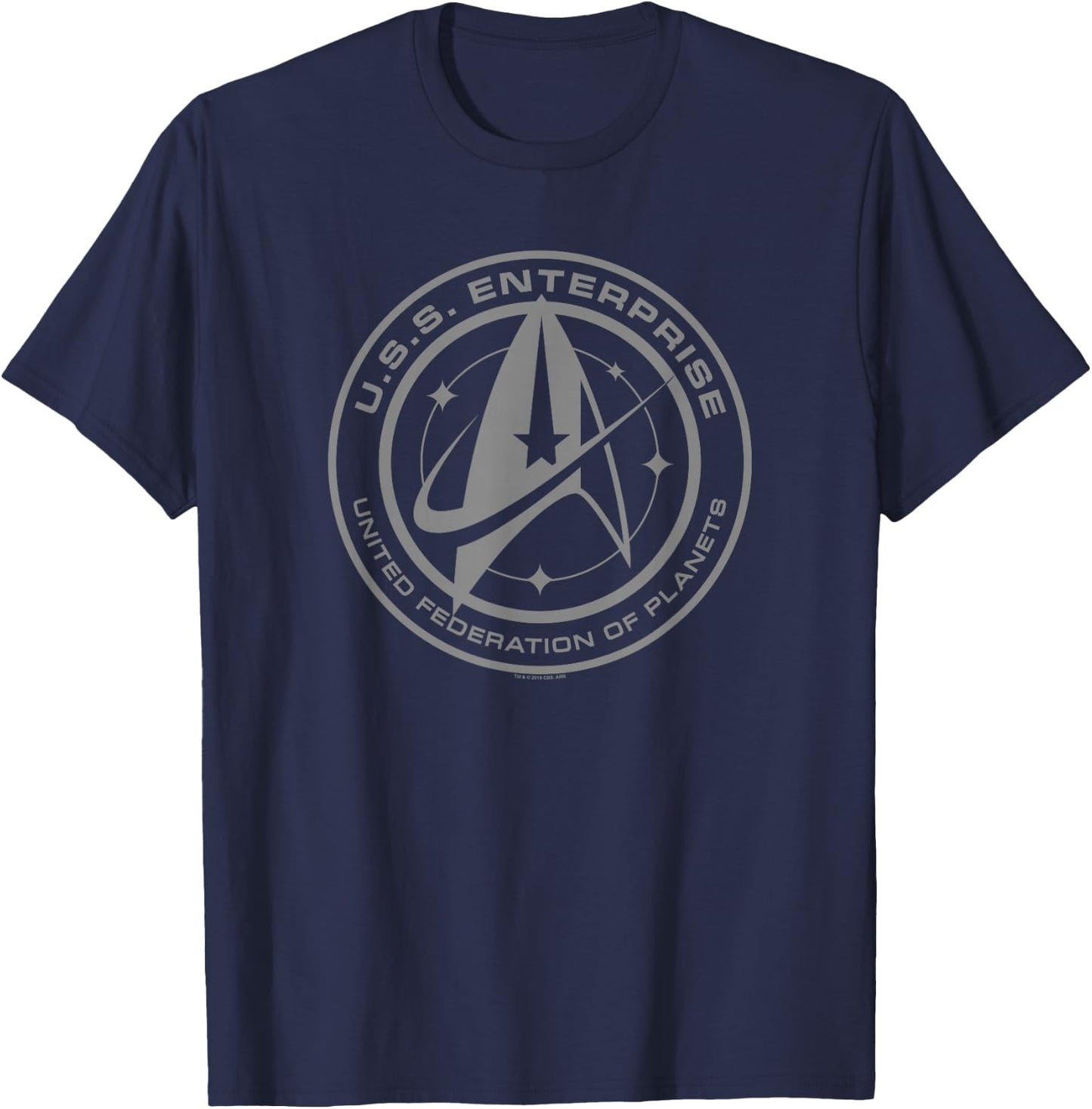 Star Trek: Discovery Enterprise Crest T-Shirt - T-Shirt | Navy