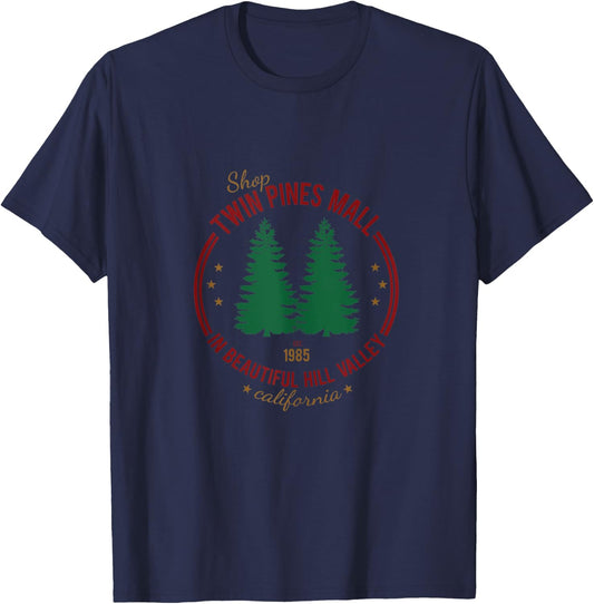 Shop Twin Pines Mall 1985 T-Shirt - T-Shirt | Navy