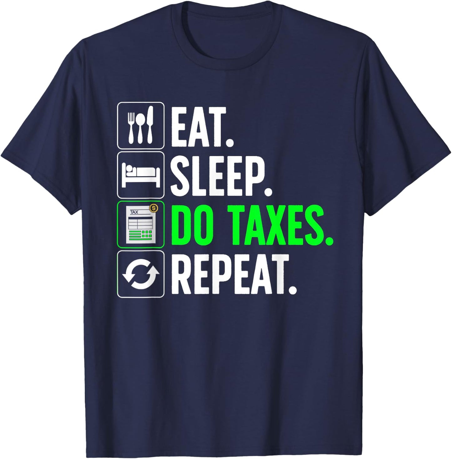 Cute Accountant Design Women Accountant Accounting T-Shirt - T-Shirt | Navy