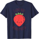 I Love You Berry Much Kawaii Strawberry Valentines Day Pun T-Shirt - T-Shirt | Navy