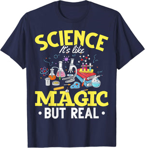 Science Like Magic Science Is Like Magic But Real T-Shirt - T-Shirt | Navy