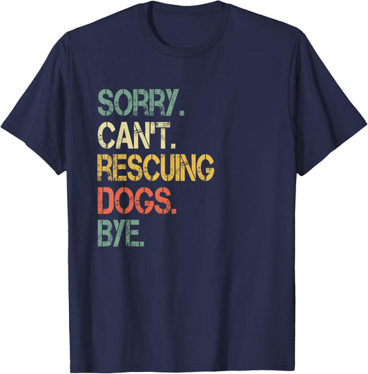 Retro Love Dogs Rescue Mom Foster Adopt Volunteer Shelter T-Shirt - T-Shirt | Navy