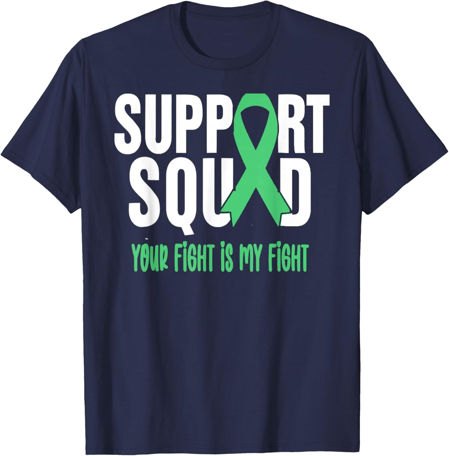 Liver Cancer Support Squad Liver Cancer Awareness T-Shirt - T-Shirt | Navy
