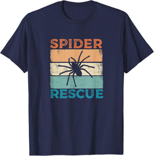 Spider Rescue Spider Catchers T-Shirt - T-Shirt | Navy