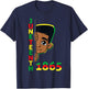 Juneteenth Celebrating 1865 Cool Brown Skin King Boys Kids T-Shirt - T-Shirt | Navy