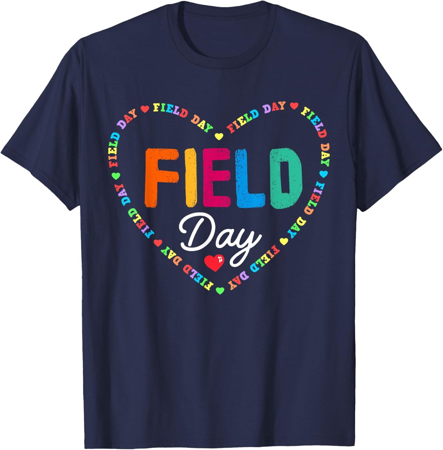 Field Day Squad 2023 Physical Education Gym Teacher P.E Crew T-Shirt - T-Shirt | Navy