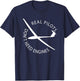 Real Pilots Don't Need Engines Glider Pilot Funny Design T-Shirt - T-Shirt | Navy
