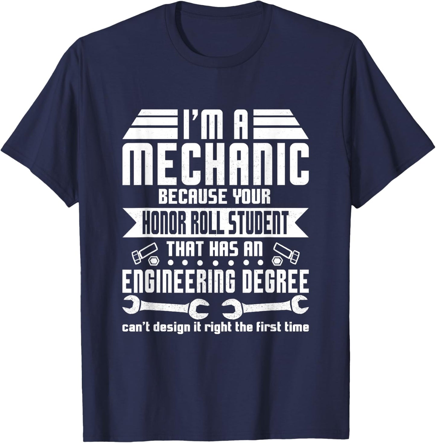 I'm A Mechanic Funny Car Guy Garage Repair Enthusiasts Men T-Shirt - T-Shirt | Navy
