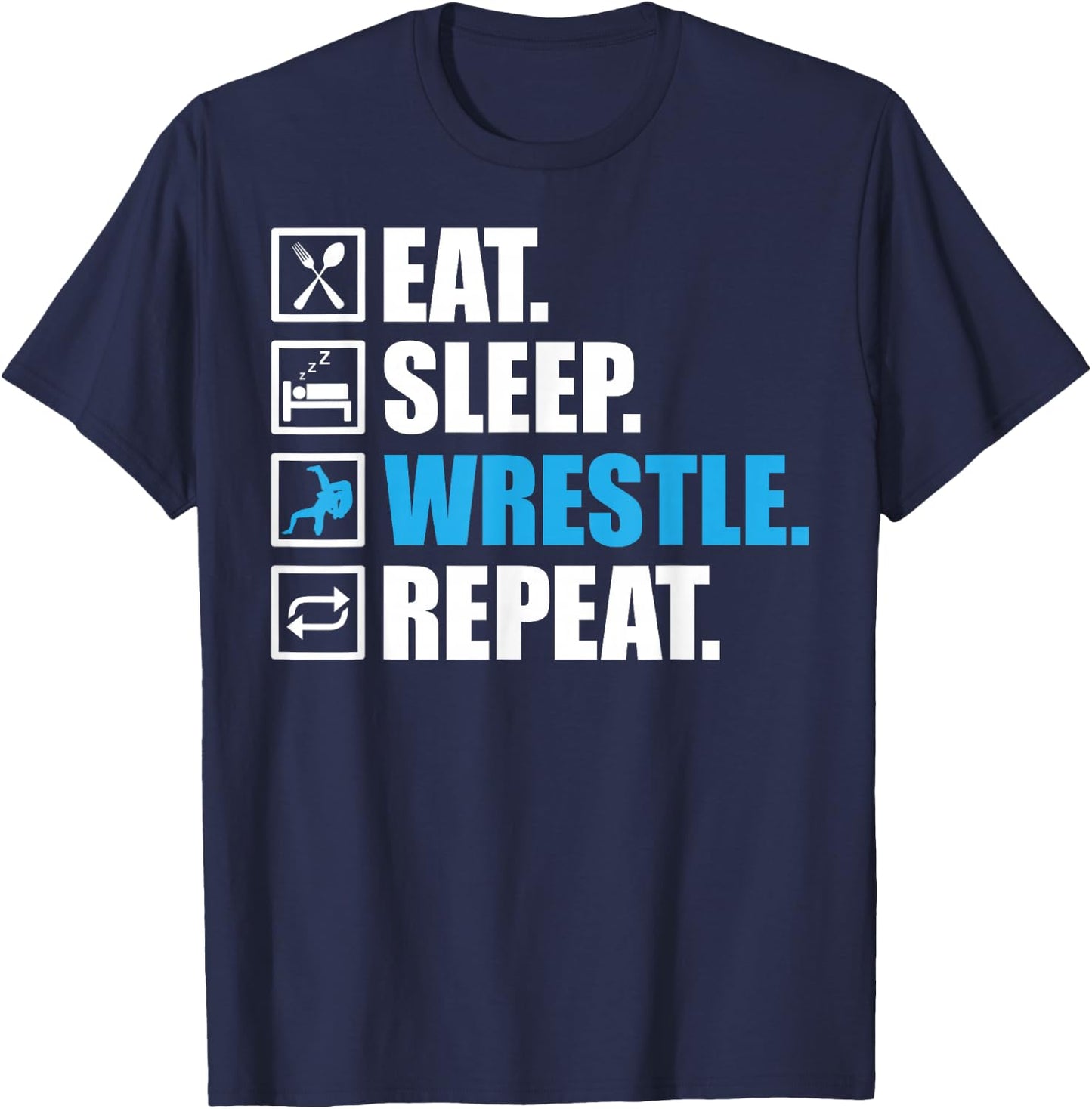 Funny Wrestling Designs Women Wrestle Athlete Fans Small T-Shirt - T-Shirt | Navy