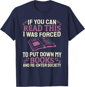 Bookworm Avid Reader Books Literature - Book Lover Reading T-Shirt - T-Shirt | Navy