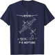 P-2 Neptune American ASW Aircraft Blueprints T-Shirt - T-Shirt | Navy