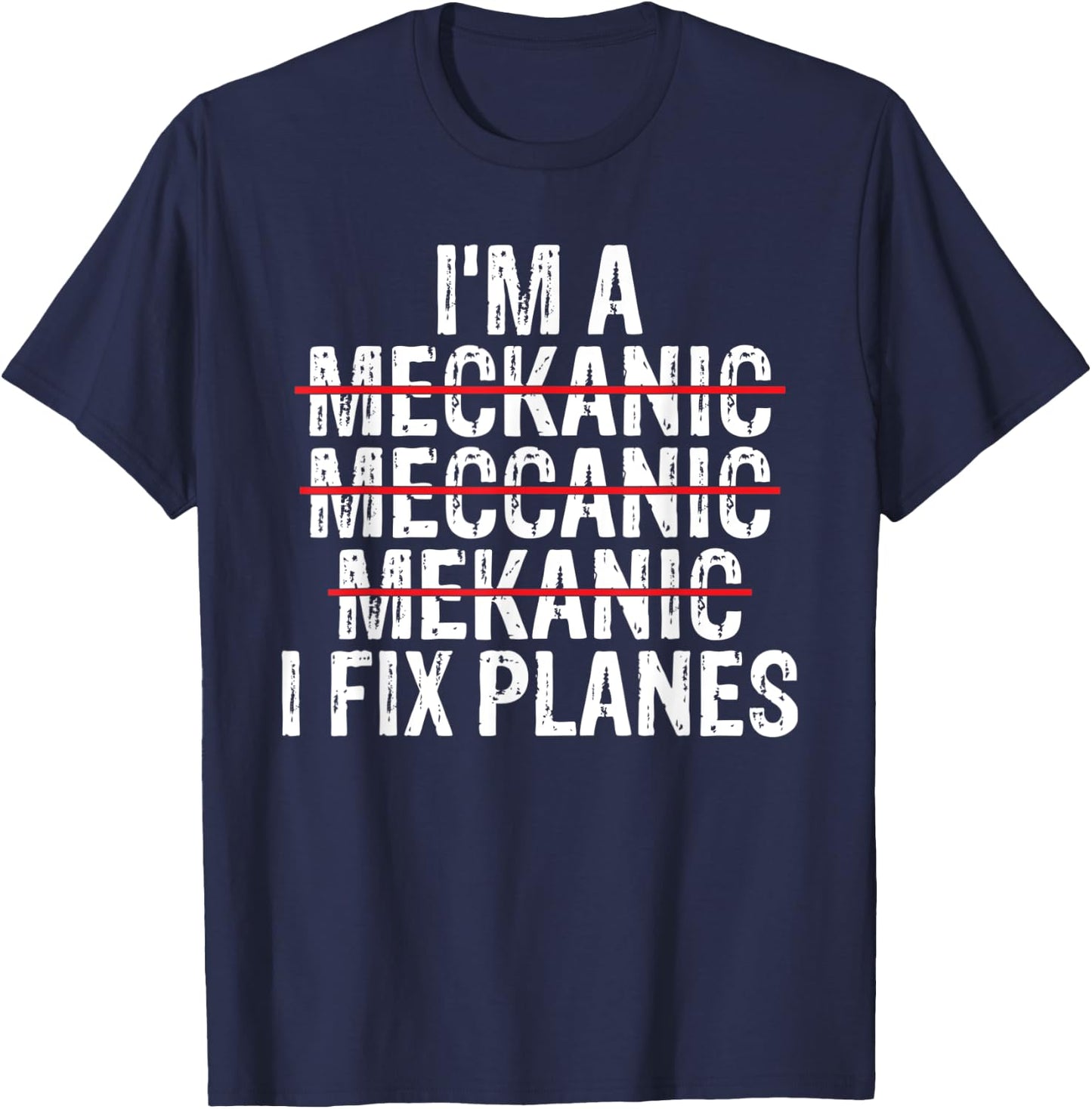Airplane Mechanic Funny Plane Pilot Aircraft Technician T-Shirt - T-Shirt | Navy