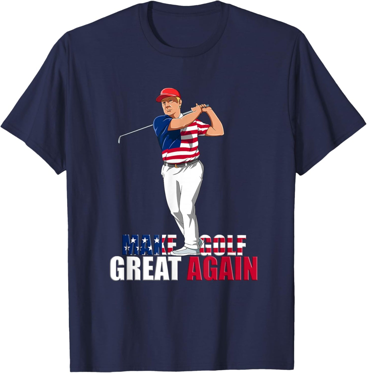Donald Trump - Funny Golf Gift T-Shirt - T-Shirt | Navy