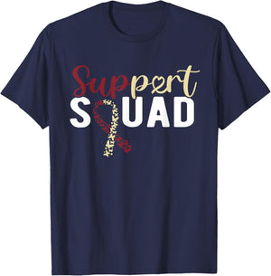 Head And Neck Cancer Support Squad T-Shirt - T-Shirt | Navy