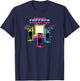 Minecraft Creeper Bright Neon Poster T-Shirt - T-Shirt | Navy