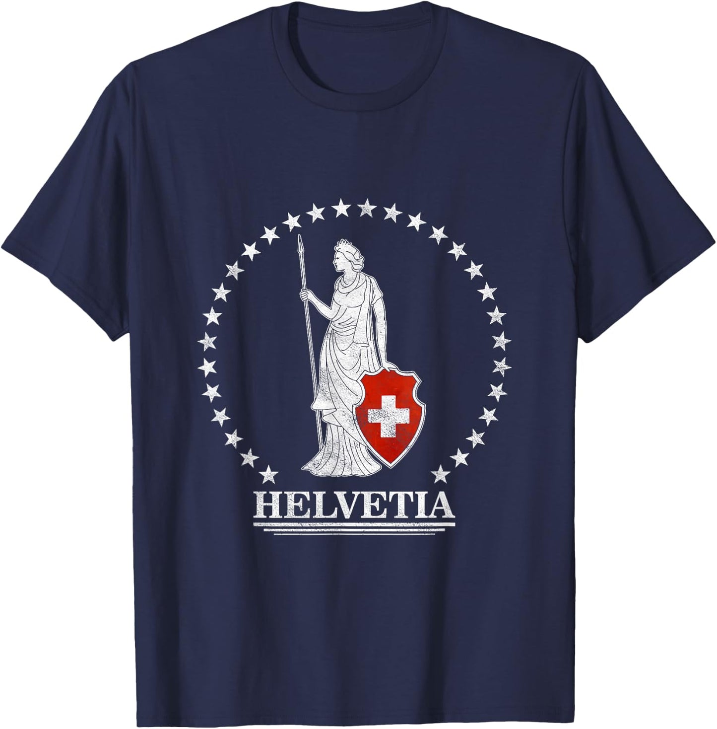 Helvetia Switzerland T-Shirt - T-Shirt | Navy