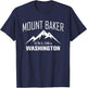 MOUNT BAKER KULSHAN WASHINGTON Climbing Summit Club Gift T-Shirt - T-Shirt | Navy