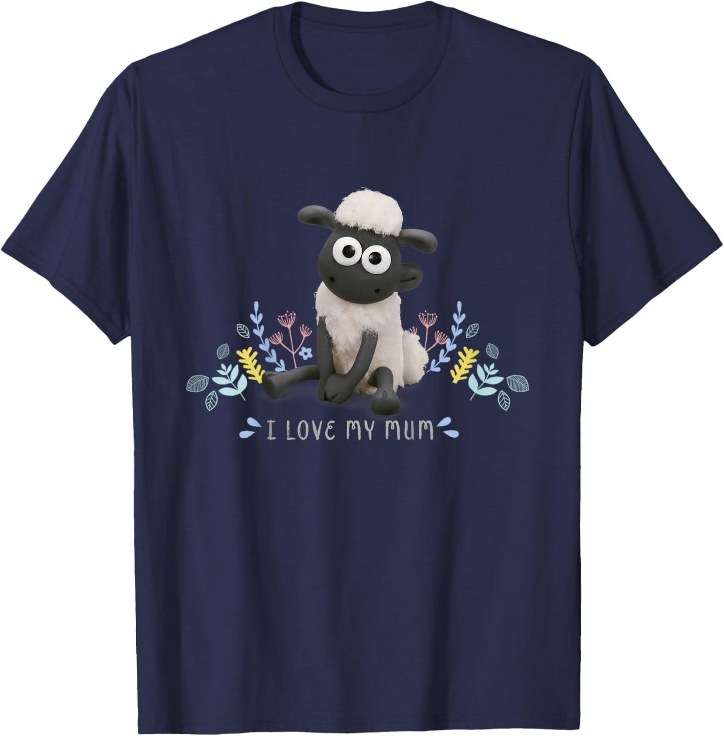 Shaun the Sheep: I Love My Mum T-Shirt - T-Shirt | Navy