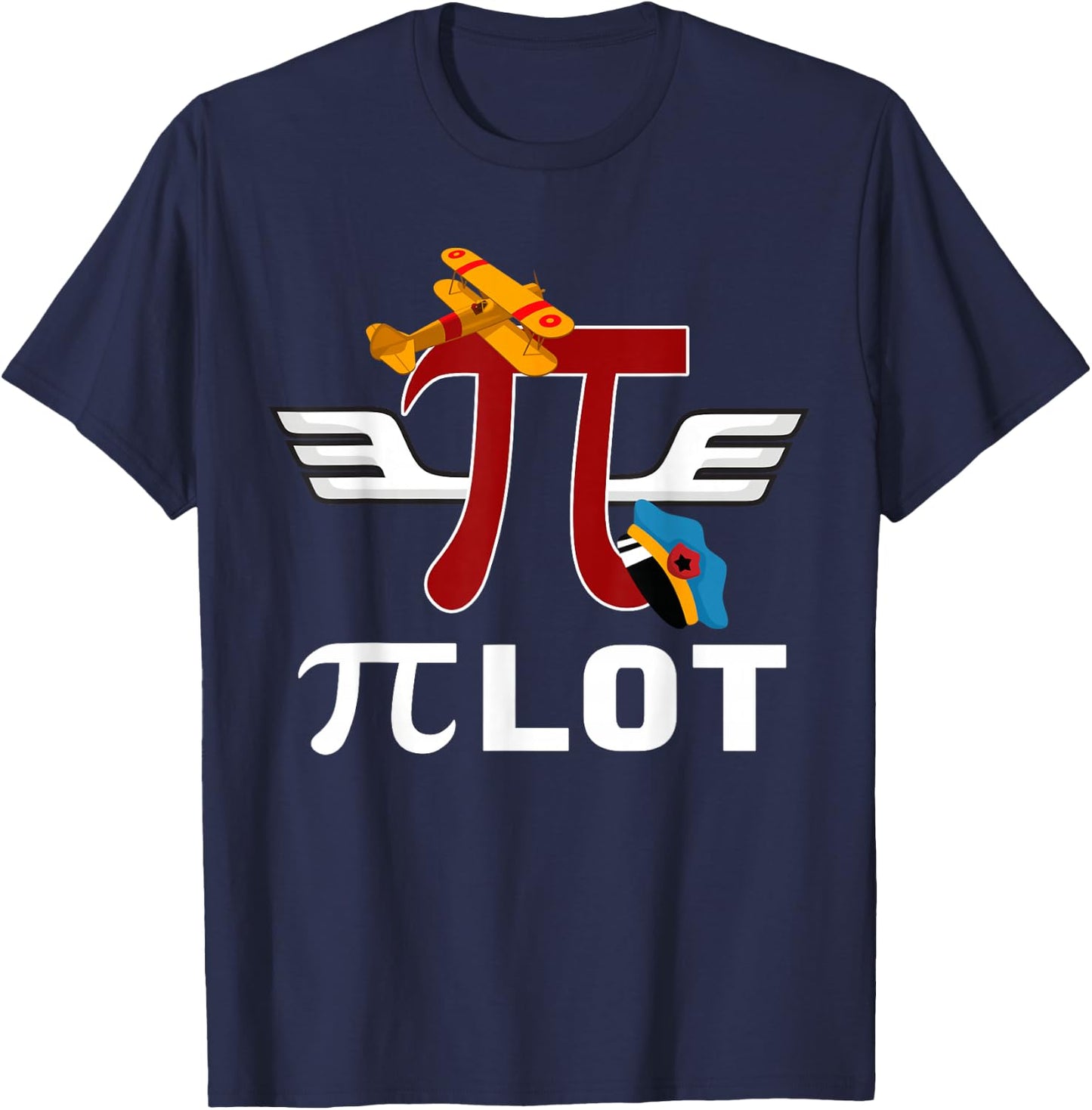 PiLot - Pi Day Shirt For Kids | Happy Pi Day 3.14 Gift Shirt T-Shirt - T-Shirt | Navy