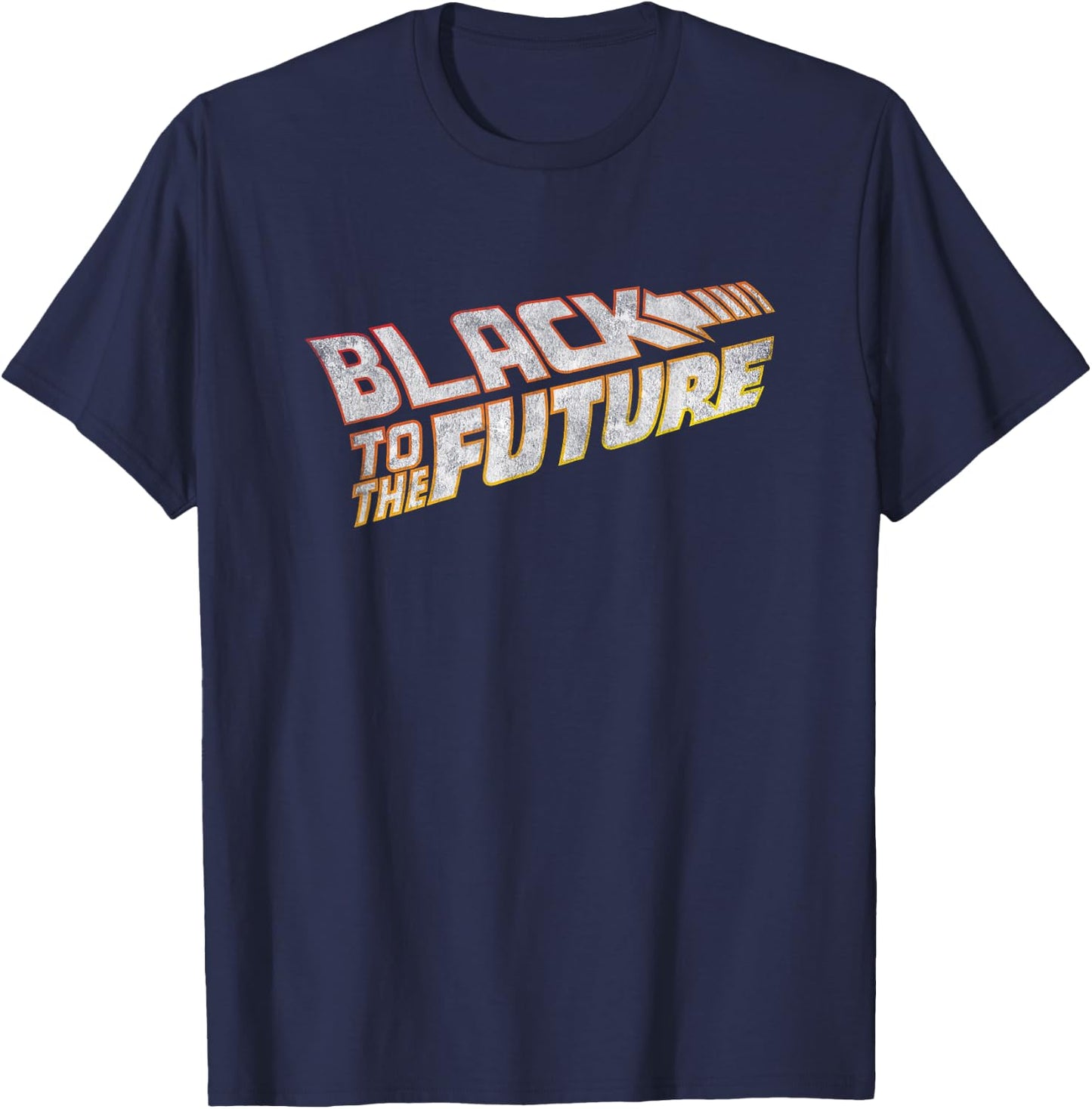 Black To The Future Funny Afrofuturism Shirt T-Shirt - T-Shirt | Navy