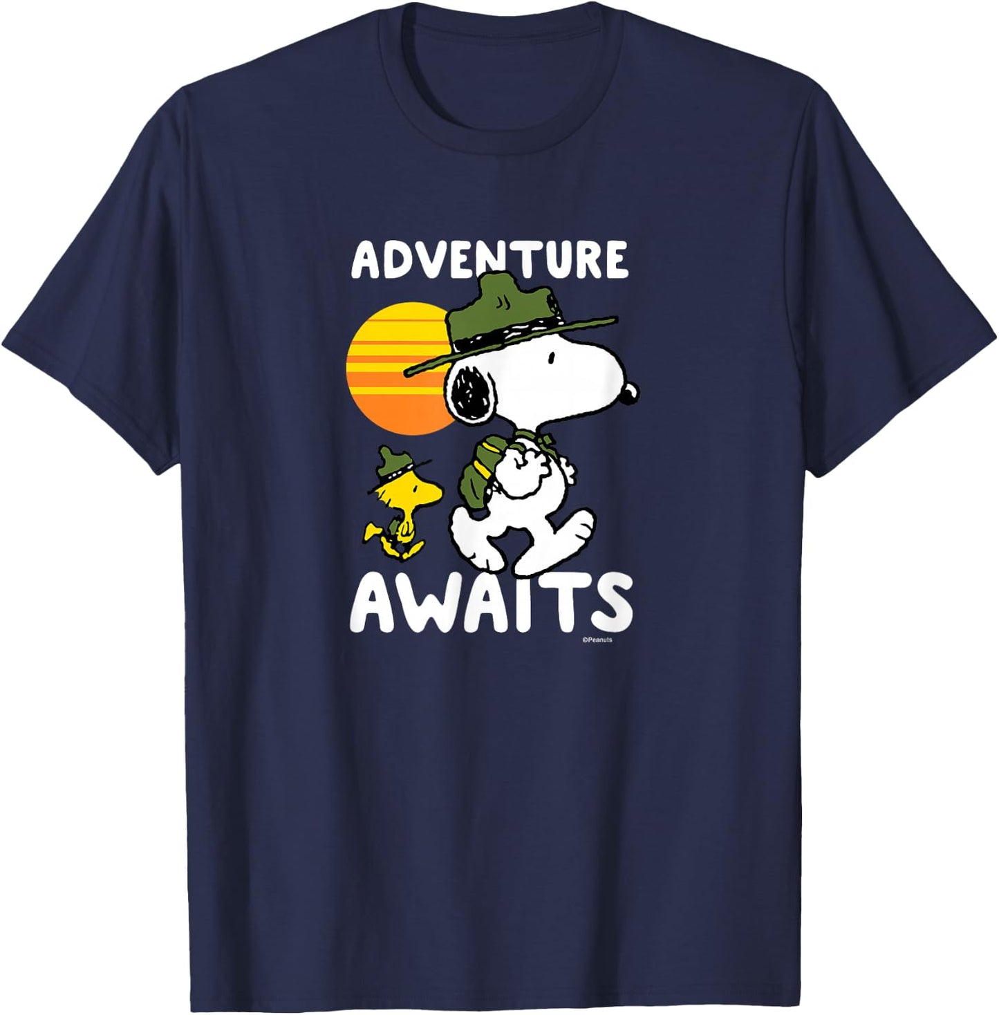 Peanuts - Snoopy Adventure Awaits T-Shirt - T-Shirt | Navy