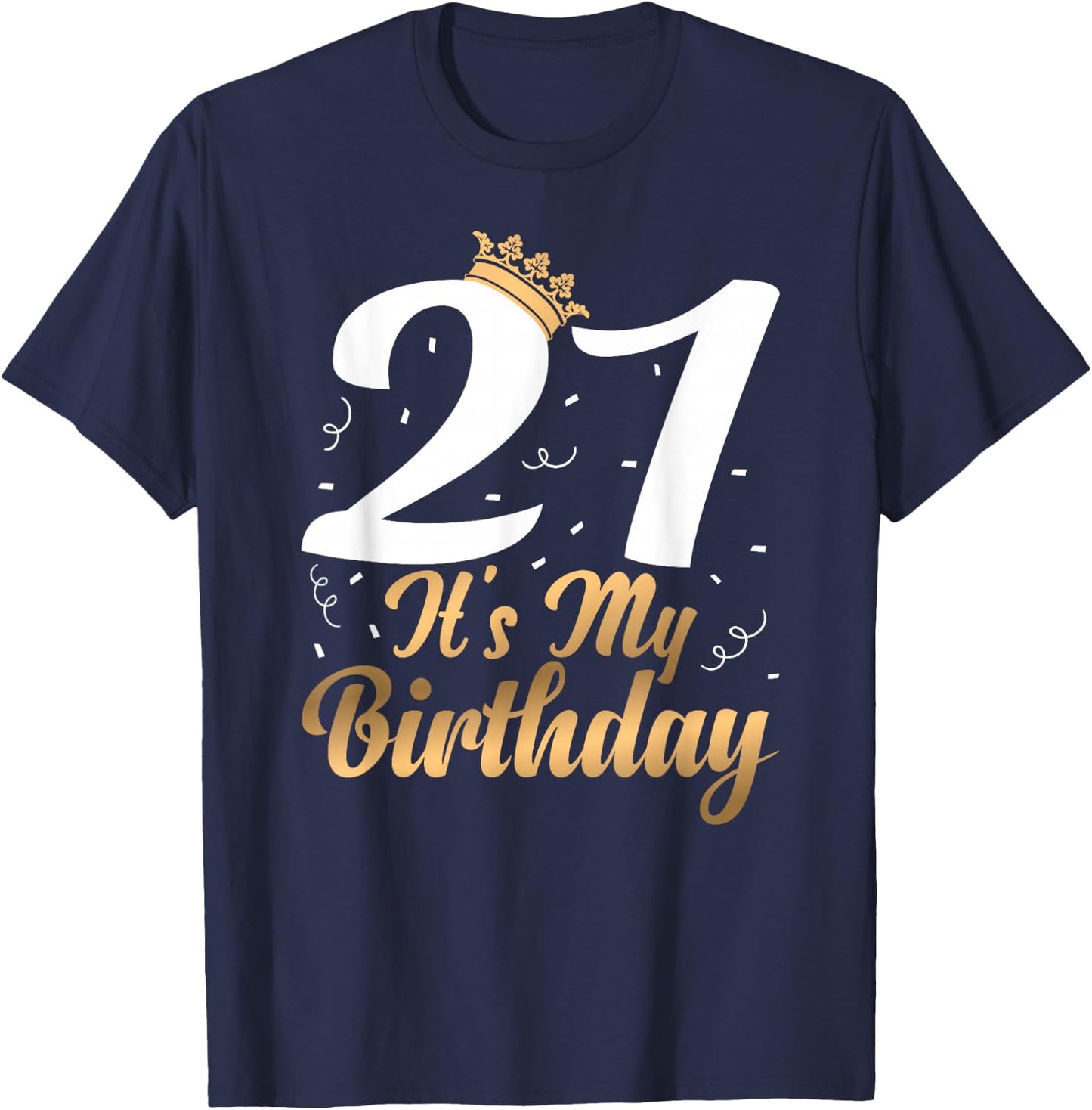 21 Es Ist Mein Geburtstag Guest Book Party Celebrations T-Shirt - T-Shirt | Navy