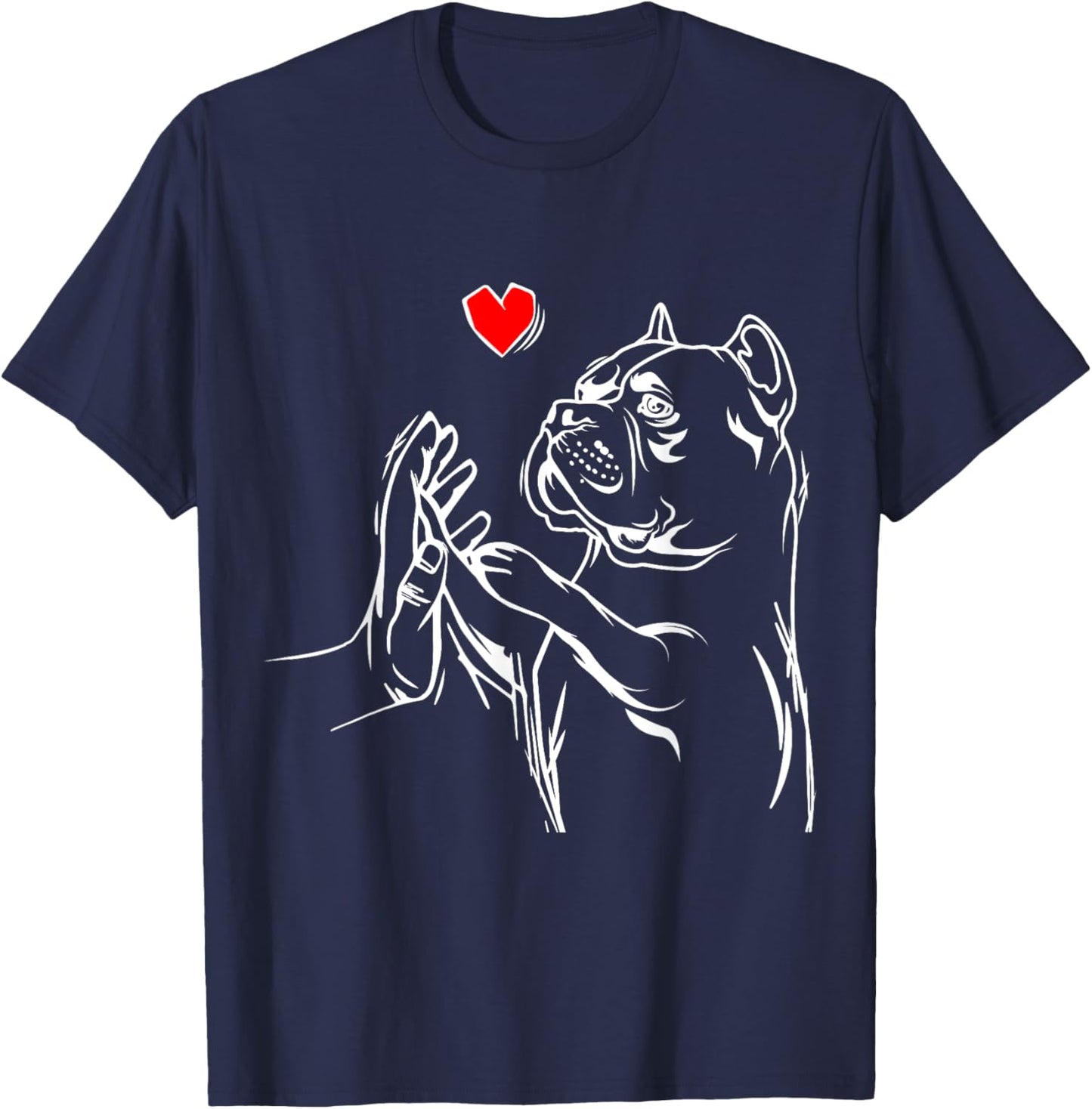 American Bully Love Cute Pitbull Dog Mom Funny Girls T-Shirt - T-Shirt | Navy