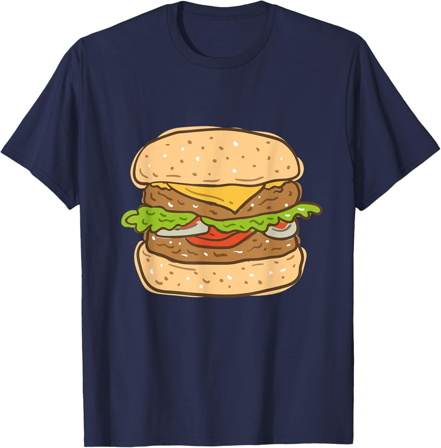 Burger and French Fries Matching Costumes for Halloween T-Shirt - T-Shirt | Navy