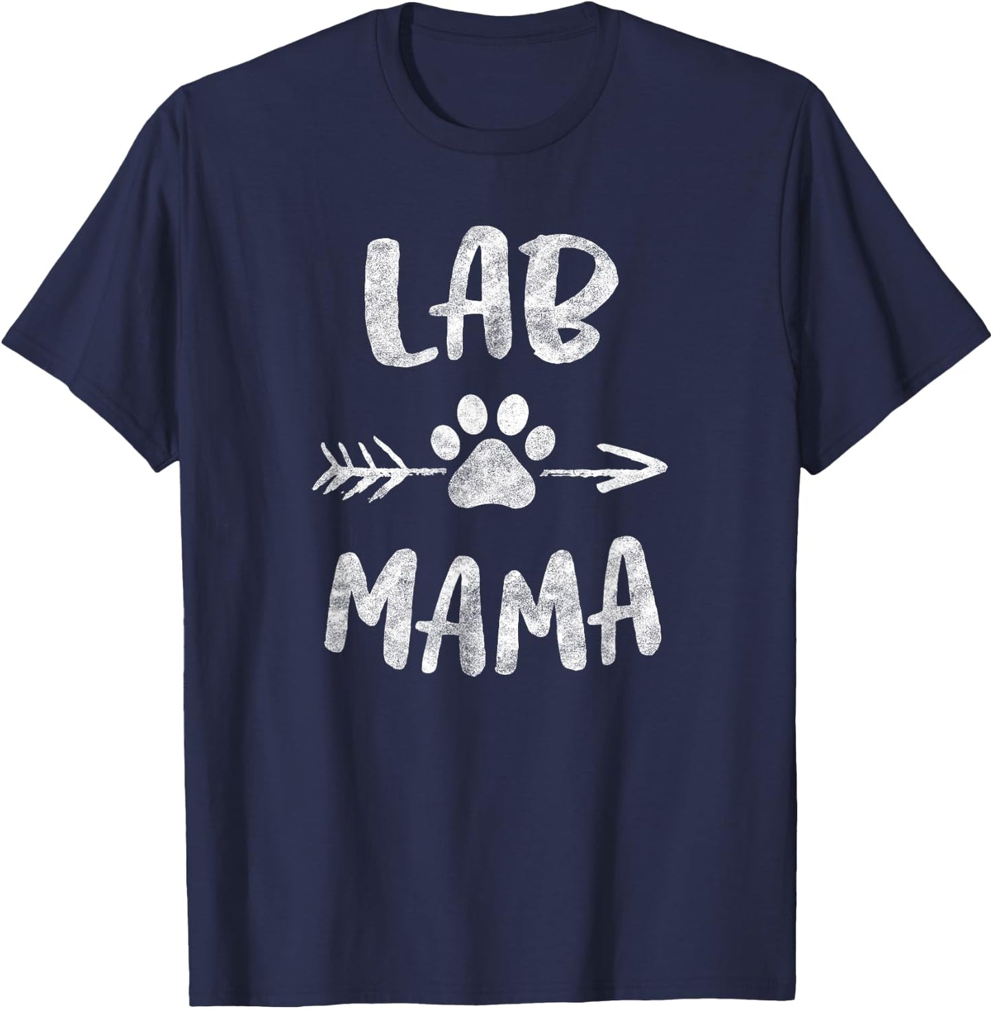 Lab Mama Labrador Retriever Lover Owner Gifts Dog Mom Mother Women Kids T-Shirt - T-Shirt | Navy